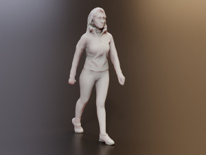 3D Fitness 7 Female Models for Gym Projects Model 3D
