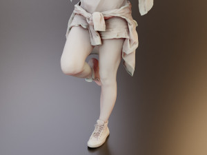 Realistic and Detailed of a Young Woman 3D-Modell