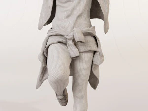 Realistic and Detailed of a Young Woman 3D Model