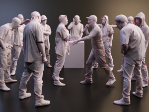 Hip Hop Man Rapper 3D Scan 3D Model