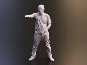 Realistic 3D Scan Hip Hop Mens Rappers 10 Models and Poses 3D Model
