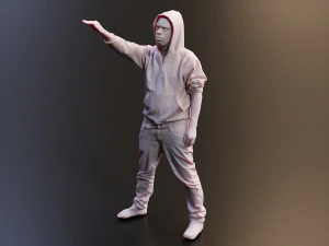 Realistic 3D Scan Hip Hop Mens Rappers 10 Models and Poses 3D Model