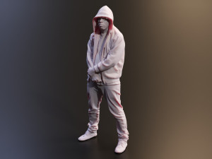 Realistic 3D Scan Hip Hop Mens Rappers 10 Models and Poses 3D-Modell