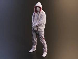 Realistic 3D Scan Hip Hop Mens Rappers 10 Models and Poses 3D Model