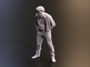 Realistic 3D Scan Hip Hop Mens Rappers 10 Models and Poses 3D Model