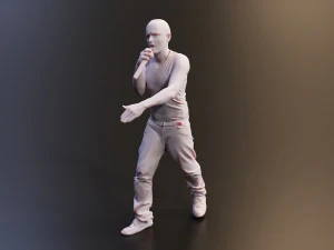 Realistic 3D Scan Hip Hop Mens Rappers 10 Models and Poses 3D Model