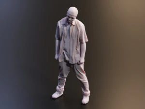 Realistic 3D Scan Hip Hop Mens Rappers 10 Models and Poses 3D Model