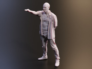 Realistic 3D Scan Hip Hop Mens Rappers 10 Models and Poses 3D-Modell