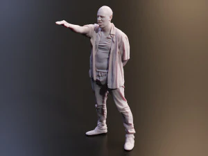 Realistic 3D Scan Hip Hop Mens Rappers 10 Models and Poses 3D Model