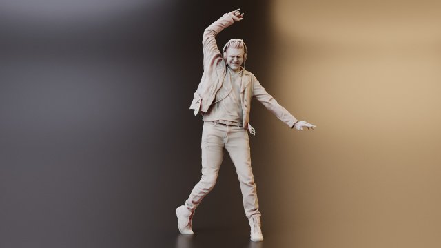 Realistic of Young Man - Detailed and Render-Ready Model 3D .c4d .max .obj .3ds .fbx .stl .blend 