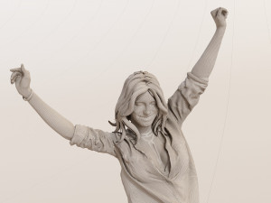 Realistic 3D Pop Rock Woman for Advertising Gaming and VR Model 3D