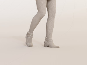 Realistic 3D Pop Rock Woman for Advertising Gaming and VR Model 3D