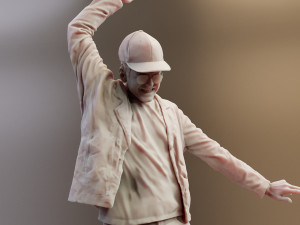 Young Pop Rock Man and Woman 3D Authentic Details Model 3D