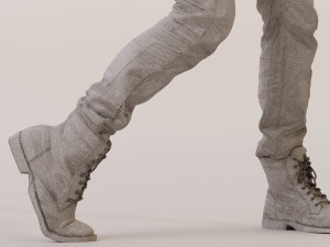 Young Pop Rock Man and Woman 3D Authentic Details Model 3D