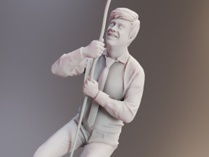 Man Woman Escape Action Scene - Unmatched 3D Realism 3D-Modell
