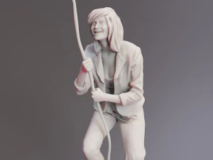 Man Woman Escape Action Scene - Unmatched 3D Realism 3D Model