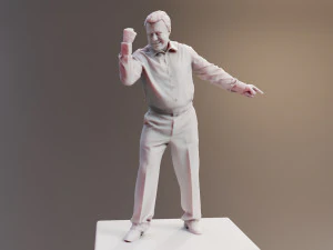 Man Woman Escape Action Scene - Unmatched 3D Realism 3D Model