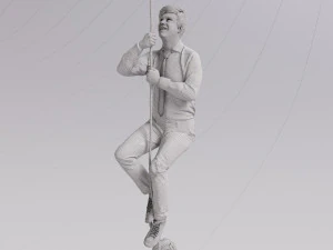 Man Woman Escape Action Scene - Unmatched 3D Realism 3D Model