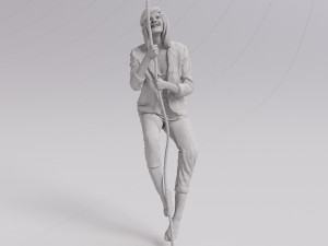 Man Woman Escape Action Scene - Unmatched 3D Realism 3D-Modell