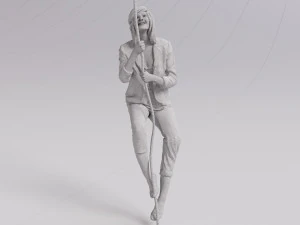 Man Woman Escape Action Scene - Unmatched 3D Realism 3D Model