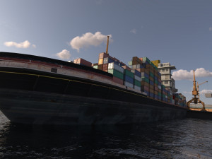 Detailed Commercial Harbor 3D Pack 3D-Modell