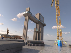 Detailed Commercial Harbor 3D Pack 3D-Modell
