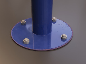 Detailed Outdoor Fitness Equipments Collection Model 3D