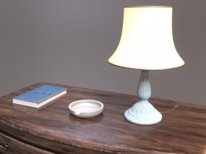 Vintage Wooden Dresser Cabinet 3D-Modell
