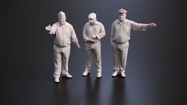 3D Security Guard - Realism and Versatility in Your Scenes Model 3D .c4d .max .obj .3ds .fbx .stl .blend 
