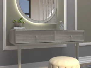 escritorio de maquillaje Modelo 3D