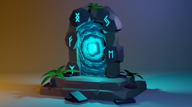 Portal 3D Модель .c4d .max .obj .3ds .fbx .stl .blend 
