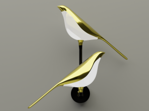 LED lamp Birdie-twins Model 3D