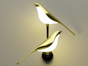 LED lamp Birdie-twins Modello 3D