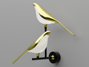 LED lamp Birdie-twins Modello 3D