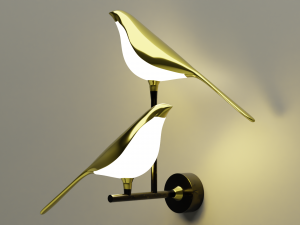 LED lamp Birdie-twins Modello 3D