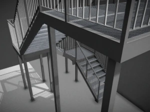 Stairs Staircase Construction 3D Model