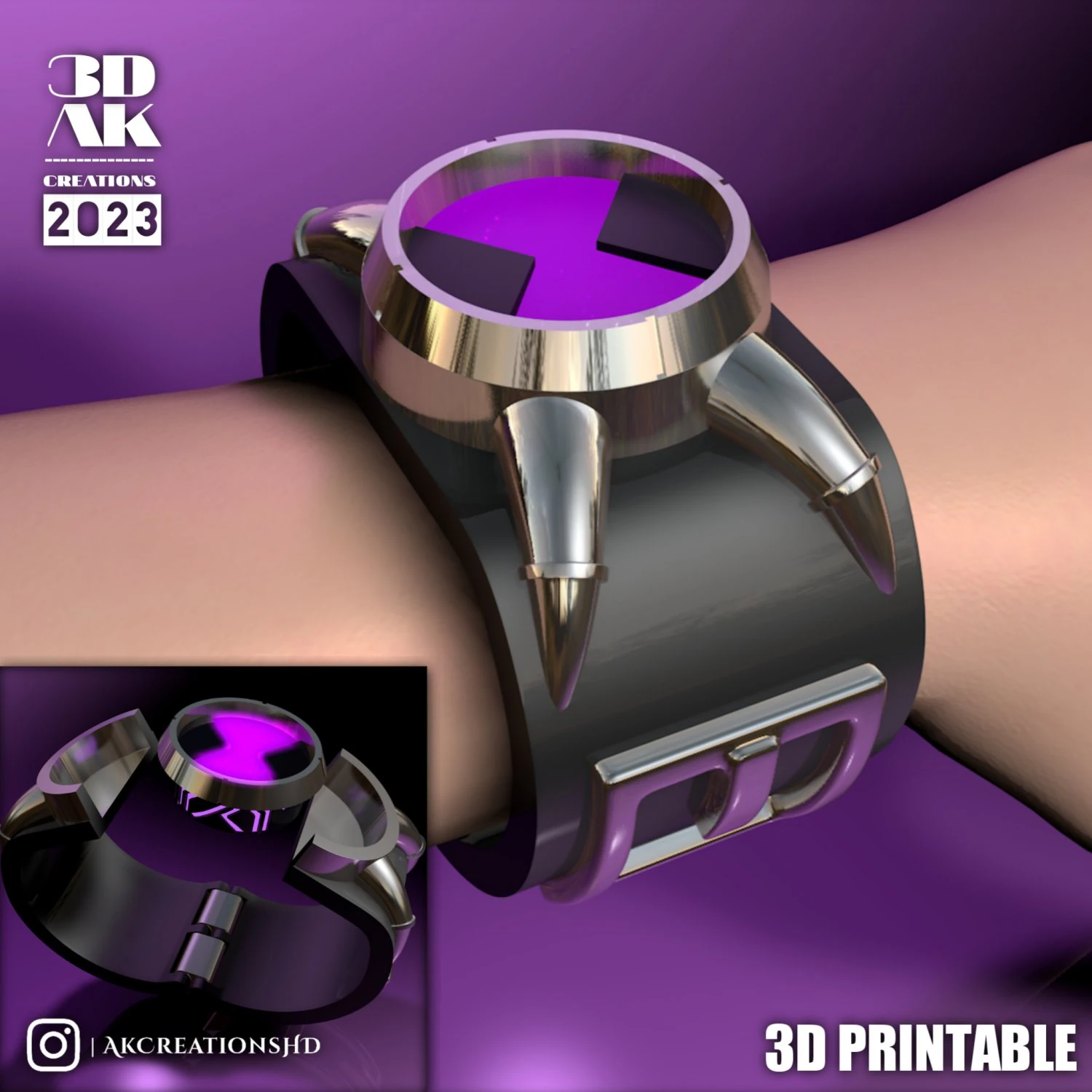 Ben 10 Omnitrix - Benzarro Version STL 3D Print Model .c4d .max .obj .3ds .fbx .stl .blend