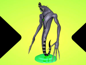 Ben 10 - Ghostfreak UAF imprimable en 3D Modèles 3D en vedette