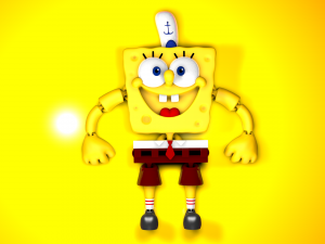 Flexi Print in place - SpongeBob STL 3D 打印模型