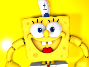 Flexi Print in place - SpongeBob STL 3D 打印模型