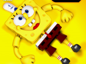 Flexi Print in place - SpongeBob STL 3D 打印模型