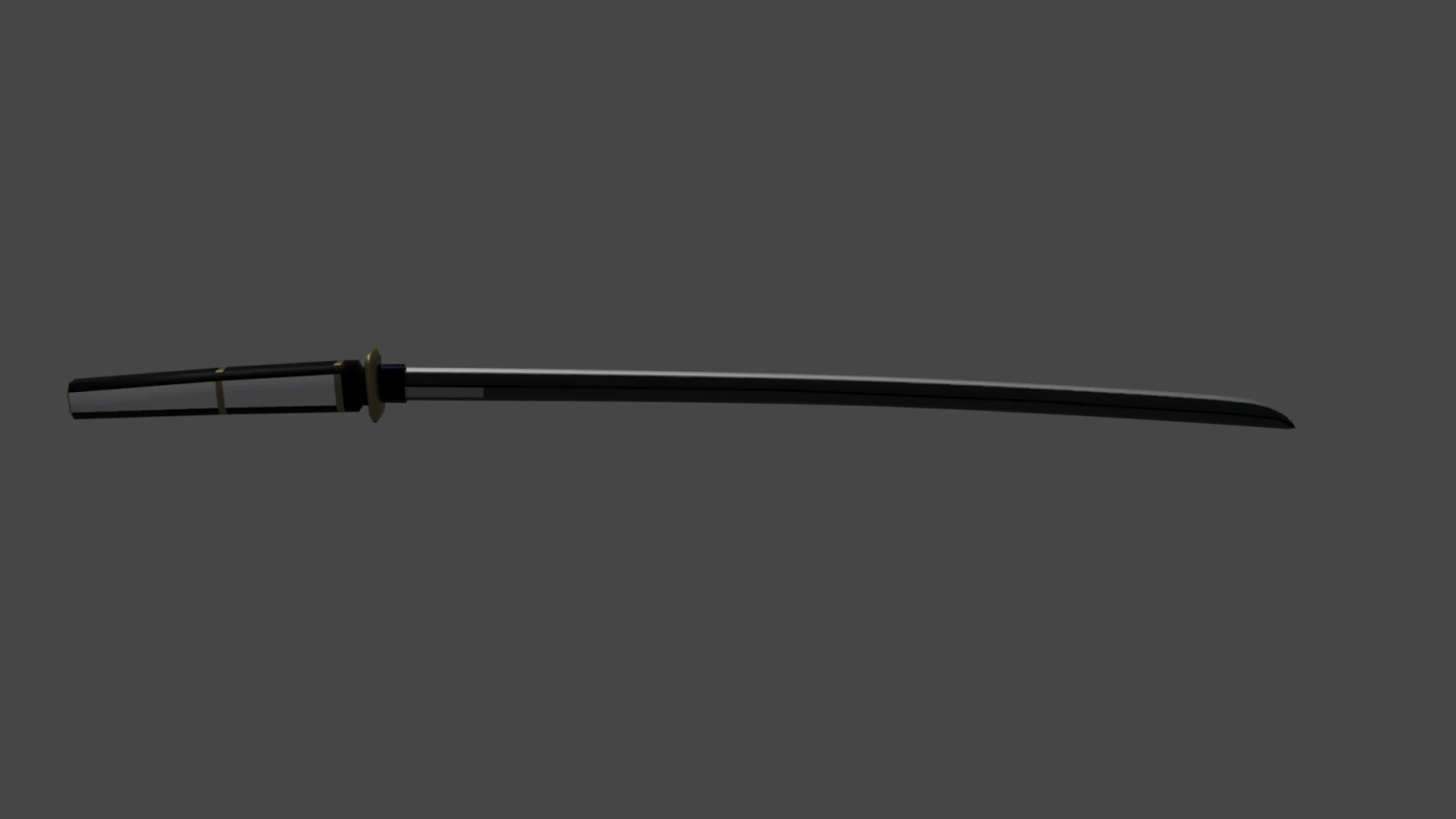 Katana lowpoly 3D Model .c4d .max .obj .3ds .fbx .stl .blend
