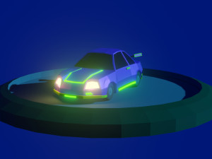 LowPoly Car 3D Model