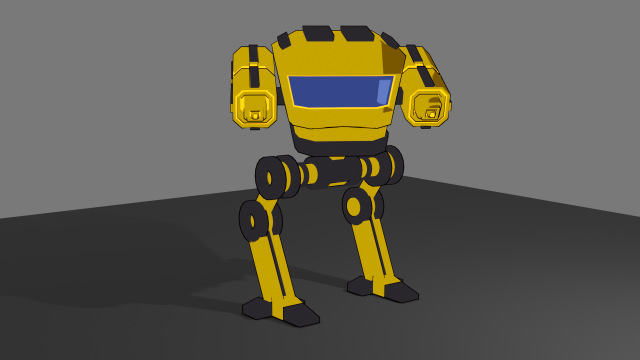 Mecha Modelo 3D .c4d .max .obj .3ds .fbx .stl .blend 