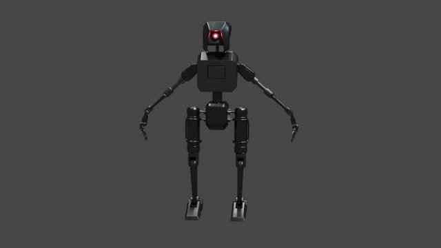 Robot 3D Model .c4d .max .obj .3ds .fbx .stl .blend 