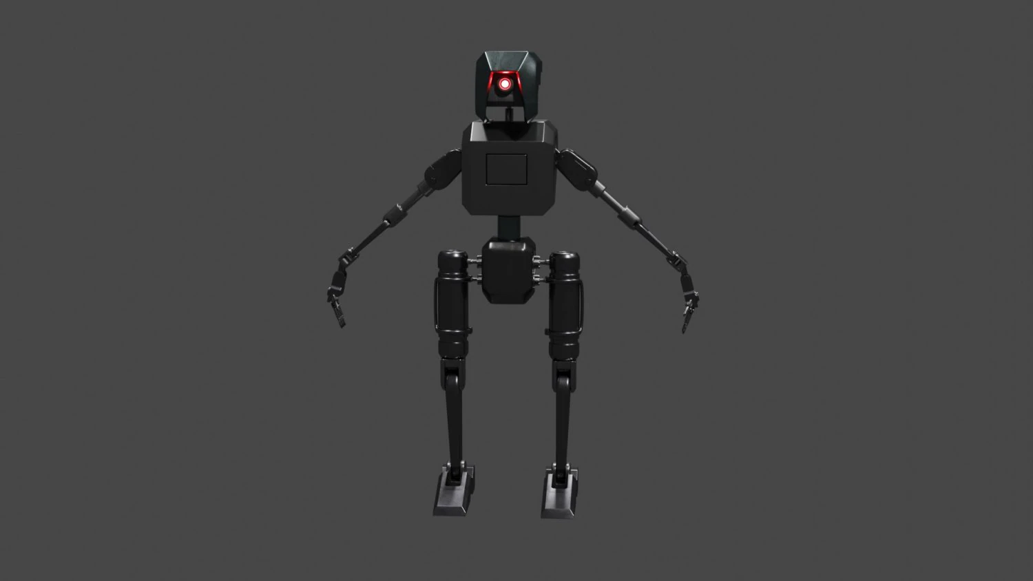 Robot 3D Model .c4d .max .obj .3ds .fbx .stl .blend 
