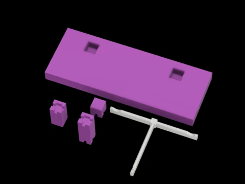 Glasses stand 3D Model