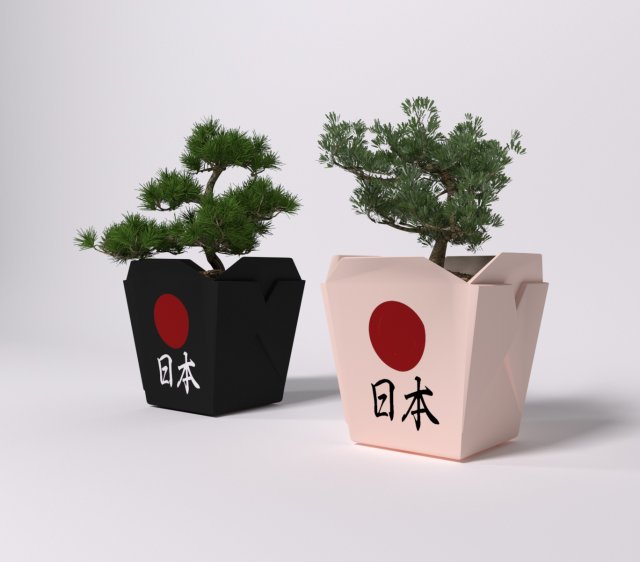 Bonsai 3D Модель .c4d .max .obj .3ds .fbx .stl .blend 