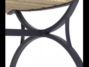 Bench Low-poly 3D Model