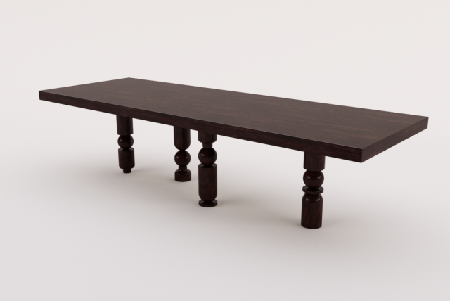 Automa dining table 3D Model .c4d .max .obj .3ds .fbx .stl .blend 